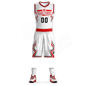 Uniforme de baloncesto unisex personalizado al por mayor pantalones cortos transpirables de secado rápido de talla grande para entrenamiento de Juegos de Verano - Product Image 2