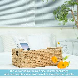 Grand panier en osier de jacinthe, panier de rangement fait à la main, vente en gros, écologique, fabriqué au Vietnam - Product Image 6