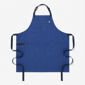 Delantal de Chef Resistente con Tirantes Cruzados, de Lona, Reutilizable, Resistente al Agua y al Aceite, Cintura Ajustable, Bolsillos Grandes, Sin Mangas, Ecológico - Product Image 1