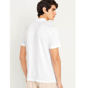 OEM/ODM logotipo personalizado bordado de secado rápido de algodón al por mayor liso manga corta polos para hombres - Product Image 5