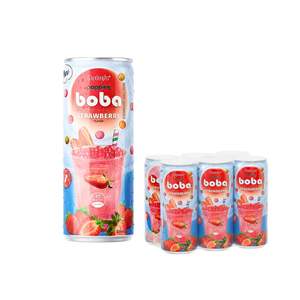 Boissons gazeuses Datafa, marque de boissons gazeuses, 320 ml en conserve, boba éclatant, Vietnam, jus de fruits lychee, mangue, pêche, fraise, boissons certifiées ISO HALAL - Product Image 1