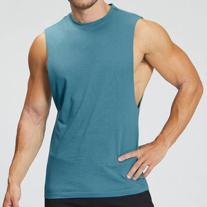 Camiseta sin Mangas Casual Ajustada para Fitness, Camisetas sin Mangas de Hip Hop, Ropa de Gimnasio, Camiseta Ajustada de Secado Rápido al por Mayor para Hombre - Product Image 2