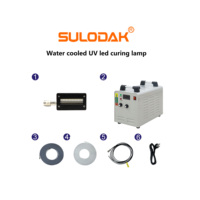 Lampe de polymérisation UV LED SULODAK 12 W/cm 60x15mm 395nm avec refroidissement par eau, garantie 1 an pour l'impression à plat et la réparation de peinture automobile
