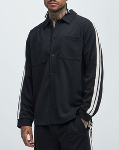 ชุดกีฬาลำลองชุด2ชิ้นชุดวอร์มสีบล็อคพิมพ์ลายระบายอากาศสำหรับผู้ใหญ่วัยรุ่นสีทึบเป็นมิตรกับสิ่งแวดล้อมสำหรับฤดูใบไม้ผลิฤดูใบไม้ร่วง - Product Image 3