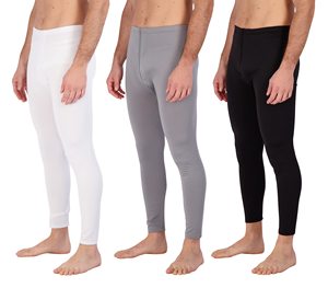 Wholesale Fully Customized <b>Men</b> <b>Compression</b> <b>Leggings</b> Solid Colors Custom Design Quick Dry Breathable Anti-Bacterial Elastic Waist - Product Image 1