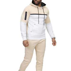 Sweat-shirt à capuche personnalisé de qualité supérieure à deux tons pour homme, survêtement de jogging pour homme à prix de gros avec un design unique - Product Image 1