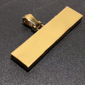 Square Design Moissanite Studded <b>Name</b> Round Diamonds <b>Pendant</b> Charms Initial Custom 925 Sterling Silver Iced Out Hip Hop Jewelry - Product Image 4