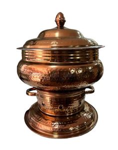 Cuivre Traiteur Plat De Service Avec Couvercle Pour La Maison Restaurant Ustensiles De Cuisine Aliments Plat De Service décor Cuivre Couleur Plat De Service - Product Image 2