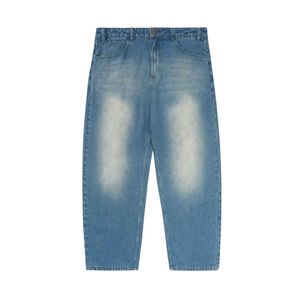 กางเกงยีนส์ขาบานเอวสูงเอวสูงแฟชั่นคลาสสิกแนวสตรีททรงหลวม - Product Image 5