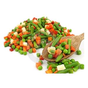 Vegetales Mixtos Congelados Fritos de Origen Francés al por Mayor, 40% Guisantes Verdes, 40% Judías Verdes, 20% Zanahorias - Product Image 2