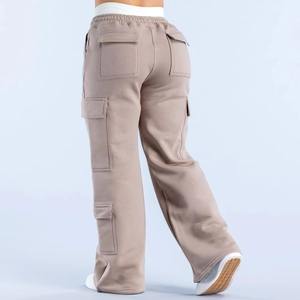 Pantalones Deportivos de Invierno para Mujer, Estilo Urbano Moderno, Suaves y Transpirables, de Poliéster/Algodón, Corte Regular, Frente Plano con Cordones, Ajuste Casual - Product Image 1
