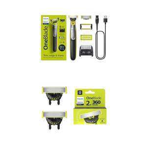 Pack de tondeuse et rasoir électrique hybride Philips Norelco OneBlade 360 pour le visage et le corps, QP2834/70 + Philips Norelco authentique - Product Image 1