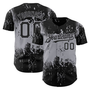 Maillot de baseball respirant personnalisé OEM avec impression numérique par sublimation, 100 % polyester, vêtements de sport - Product Image 4