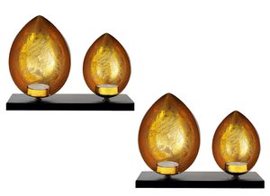 Bougeoir design en aluminium moulé Support de pilier élégant pour bougies brindille de Noël - Product Image 5