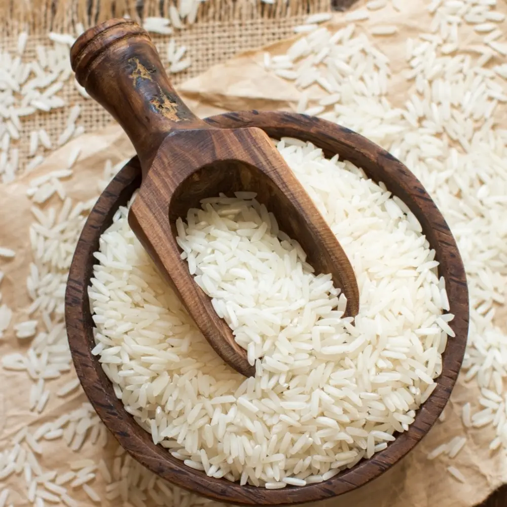 Exportadores de arroz Basmati de alta calidad en India /1121 fabricantes de arroz blanco Sella Basmati.