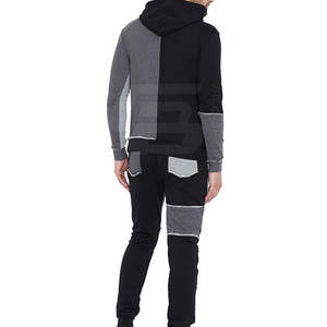 Chándal de lana de dos piezas Premium para hombre Gym Fitness Tech de alta calidad 100% algodón transpirable ligero Jogging impreso invierno - Product Image 6