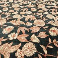 Tissu de velours indien fait main en gros Jaipur Sanganeri tissu imprimé bloc de main tissu de robe de matière première