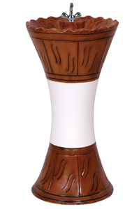 Lavabos de salle de bain de haute qualité en céramique lavabo sur pied monobloc évier en céramique lavabo à main - Product Image 6