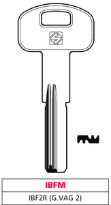 Llave Punzonada de Latón Ibf2r (g. Vag 2) Ibfm - Product Image 1
