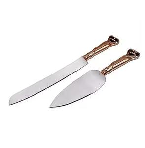 Antique Brass <b>Cake</b> & <b>Server</b> Set Creative Design Modern Brass <b>Cake</b> Knife and <b>Server</b> Set - Product Image 6