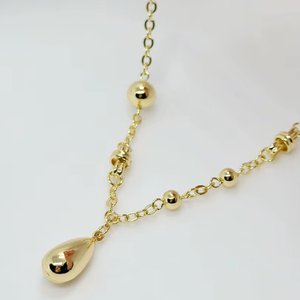 Collar de Gargantilla de moda de estilo Simple Moonriver imprescindible de verano para mujer Cadena de cuentas de cobre de moda - Product Image 1