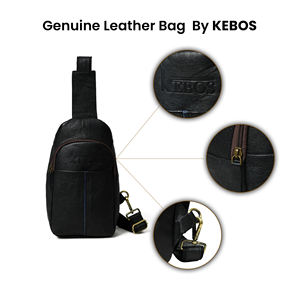 Bolso de pecho de cuero de vaca vintage, bolso de hombro de cuero genuino, bolsos de pecho de la India - Product Image 6