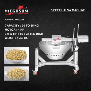 3 pies Halwa que hace la máquina de acero inoxidable 1HP comercial eléctrico dulce que hace el equipo en precio al por mayor - Product Image 2