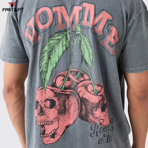 T-shirt 100% coton imprimé de logo personnalisé en gros pour hommes coupe ample imprimé pour hommes T-shirt pour hommes en coton et polyester de qualité supérieure - Product Image 5