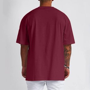 <b>Men's</b> 100% Cotton Crew Neck <b>T</b>-<b>shirt</b> Custom Printed Embroidered Logo Sports Fitness Short Sleeve Tops Running <b>Shirt</b> <b>4xl</b> - Product Image 4