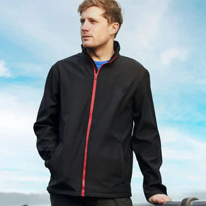 Nuevo diseño personalizado impermeable al aire libre cortavientos chaqueta de media cremallera con Hoodi poliéster Nylon Moto senderismo Casual chaqueta para hombre - Product Image 3