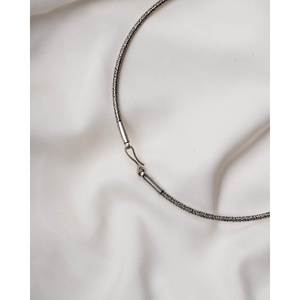 Collar con Colgante Tribal Abrible de Plata de Ley 925 para Mujer, Marca Swadeshi Pitara, 10 cm, Joyería Cultural Coleccionable - Product Image 3
