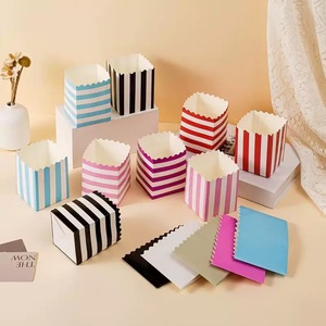 Caja de papel desechable personalizada para palomitas de maíz, caja de palomitas de maíz para cine, cubo de papel ecológico para llevar pollo frito y papas fritas - Product Image 2