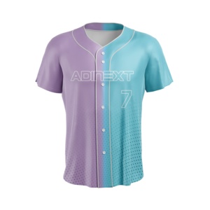 High Quality Custom Men's Sportswear Hot Selling Soft Fabric <b>Baseball</b> Softball Jersey Breathable Embroidered Sublimation Jersey - Product Image 3
