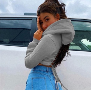 เสื้อฮู้ดดี้ผู้หญิงไซส์พลัส ODM/OEM ขายส่งปี 2023 เสื้อฮู้ดดี้แบบมีซิป เสื้อกันหนาวแบบหนาเพิ่มความอบอุ่นด้วยผ้าฟลีซ - Product Image 2