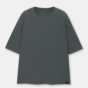 Venta al por mayor 100% algodón exterior Boxy camisetas para hombres transpirable gota hombro cuello redondo 260 gramos tela peso sólido disponible - Product Image 6