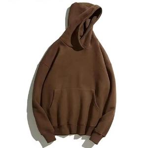 Sudadera de talla grande para hombre, sudaderas con capucha, Jersey, sudaderas con capucha de lana, sudaderas con capucha en blanco de gran tamaño, logotipo personalizado básico, mezcla de algodón - Product Image 2
