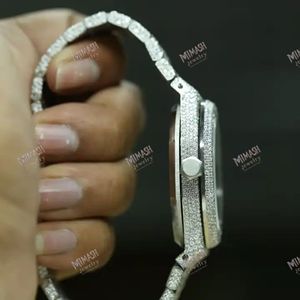 Elite Stainless Steel Mechanical Watch with VVS Clarity Moissanite Diamond for Ultimate Luxury and Sophistication in <b>Men</b> Fashion - Product Image 4