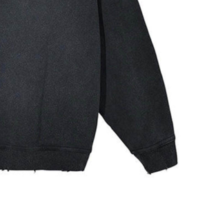 Sweat-shirt décontracté pour homme, col rond, style délavé, pull à manches longues, surdimensionné, en molleton, streetwear, mode vintage, imprimé - Product Image 6