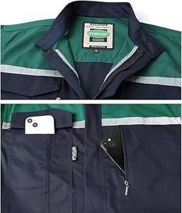 Overol Reflectante para Hombre, Overol de Trabajo para Mecánicos, Traje de Trabajo de Alta Visibilidad, Overol Bicolor - Product Image 4