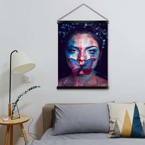 Black <b>Poster</b> Strips 62 cm (Pair) with Hanging Cord for Wall Decor - Product Image 6