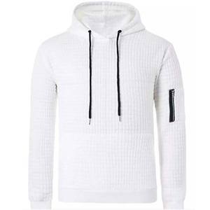 Otoño e Invierno nuevos hombres ocio Sudadera con capucha personalidad cremallera lateral Sudaderas Hombre 100% algodón personalizado Logo Basics hombres sudaderas con capucha - Product Image 1