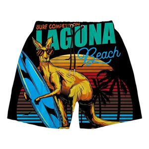 Personalizado Animal-Impreso de alta calidad de tela de algodón poliéster 100% Material impermeable transpirable Cargo-Pantalones cortos de natación - Product Image 6