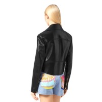 Veste en cuir pour femme, faite à la main, Style motard, tendance, OEM, pour l'hiver, vente en gros