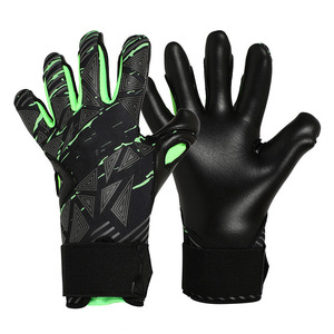 Gants de gardien de but en cuir de haute qualité 2025, professionnels, pour matchs en extérieur, antidérapants, imperméables, respirants, légers, ajustables, UV - Product Image 2