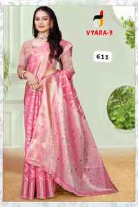 High on Demand Partywear Silk Saree Perfect <b>for</b> <b>Wedding</b> Receptions Cultural Nights and Celebrations <b>for</b> <b>Sale</b> - Product Image 5