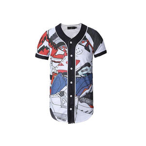 Camiseta de béisbol sin costuras para hombre, jersey de béisbol con costuras personalizadas, popular, en color blanco, gran oferta - Product Image 1