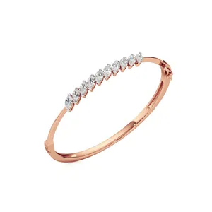 กำไลข้อมือรูปไข่ประดับเพชรและพลอยหลากสีสัน - Product Image 2