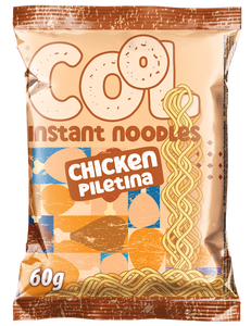 Nouilles instantanées au poulet frit COOL 60g, bloc de farine de blé, 3 minutes, casher - Product Image 1