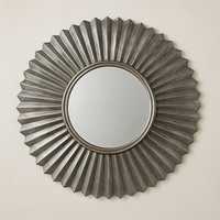 Minimalist Copper Plated Living Room Wall Mirror for Decorative Purpose