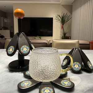 Posavasos de Madera, Mantel Individual de Madera Maciza para Cocina, para Tazas, Platos y Ollas, Vietnam, por 99 Gold Data - Ms Violet - Product Image 6